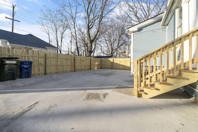 view of yard with a patio