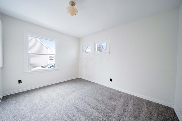 view of carpeted empty room