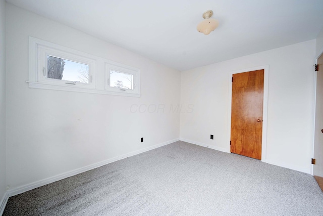 view of carpeted empty room