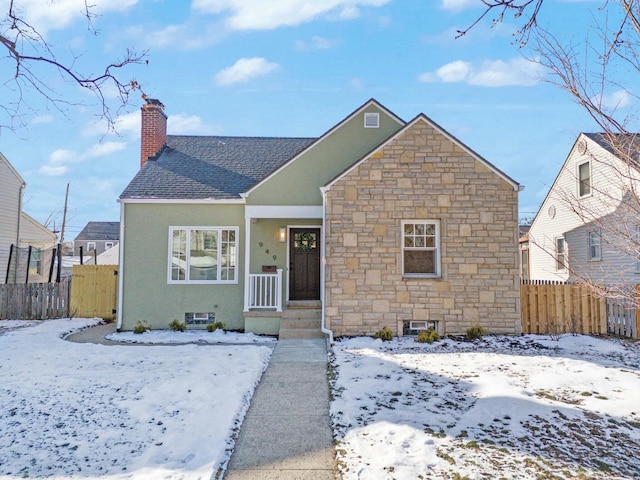 view of bungalow-style home