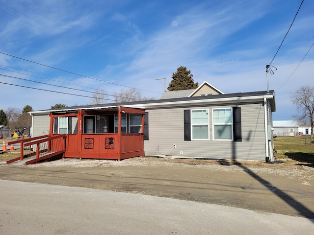 view of manufactured / mobile home