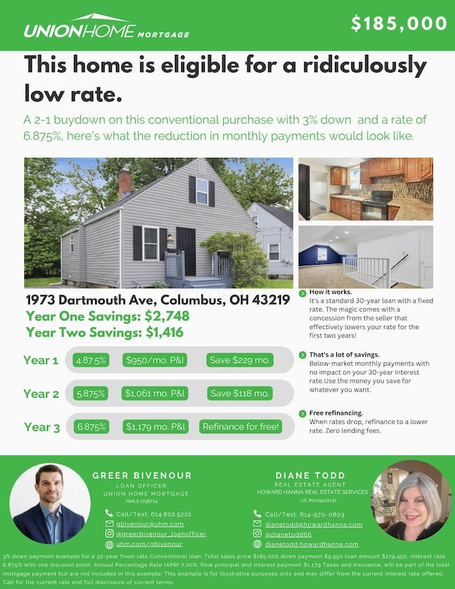 1973 Dartmouth Ave, Columbus, OH 43219 - view of a document with a collage of images