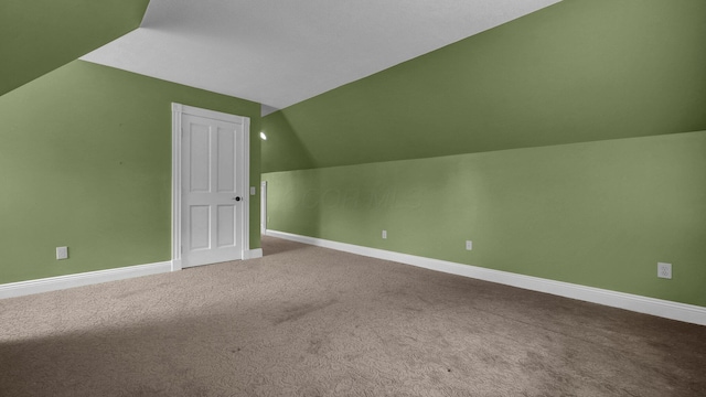 1859 Hardscrabble Rd, Alexandria, OH 43001 - additional living space with vaulted ceiling, carpet, and baseboards