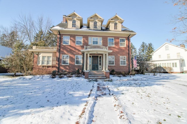 view of colonial-style house