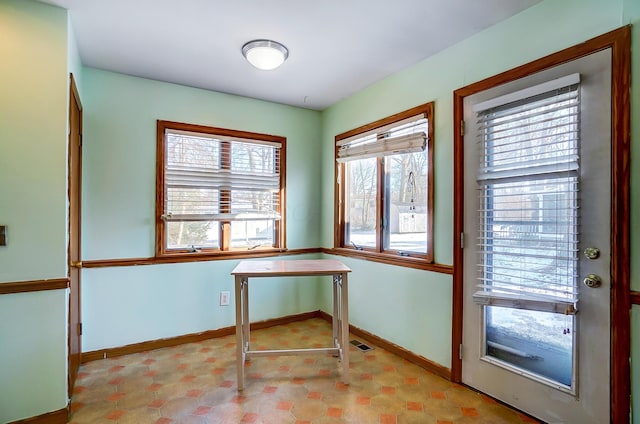 interior space featuring plenty of natural light