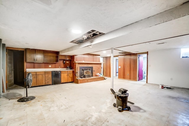 kitchen with fridge