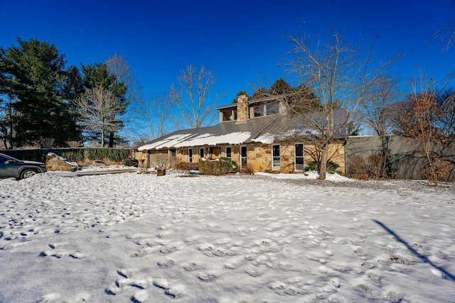 view of front of home