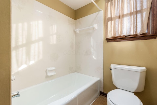 bathroom with  shower combination and toilet