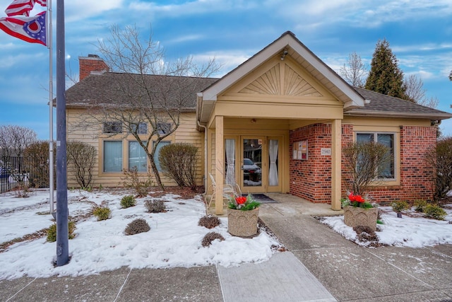 view of front of home