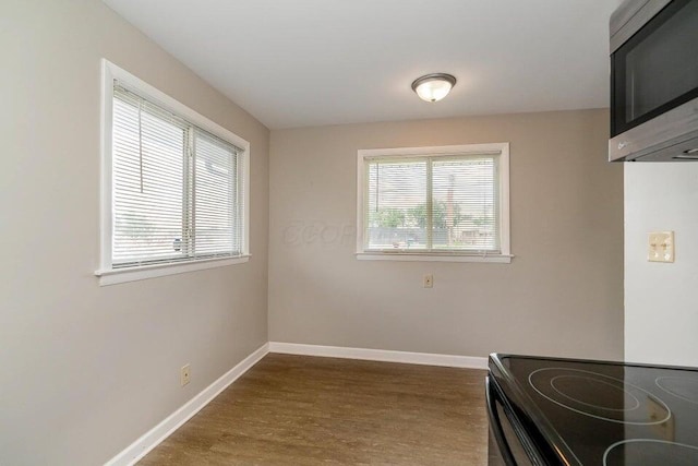 dining area featuring hardwood / wood-style flooring