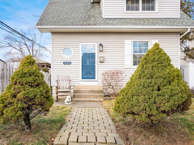 view of front of home