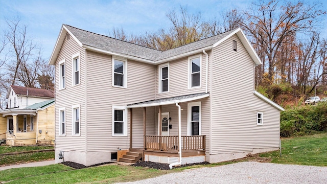 view of front facade with a porch