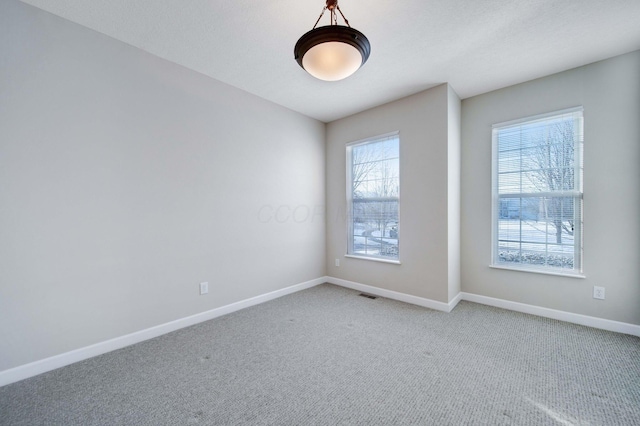 view of carpeted empty room