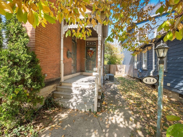 entrance to property with central AC