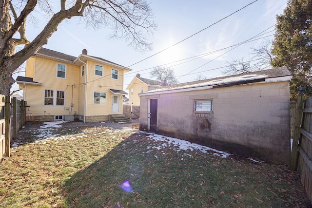 view of rear view of property