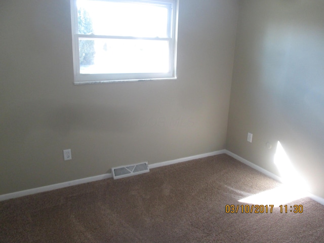 view of carpeted empty room