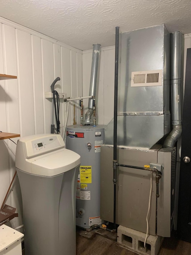 utilities with heating unit and water heater