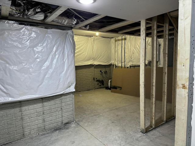 view of basement