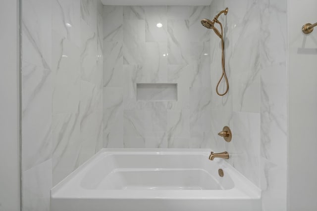 full bathroom featuring  shower combination