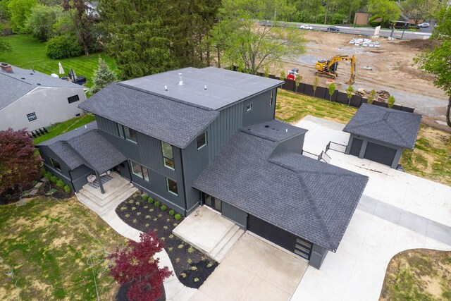 drone / aerial view
