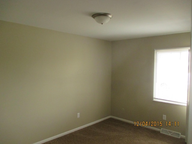 view of carpeted empty room