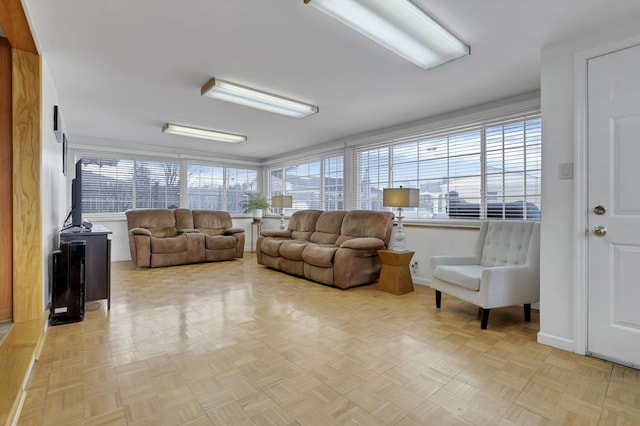 interior space with a wood stove