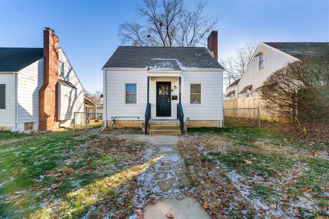 view of bungalow-style home