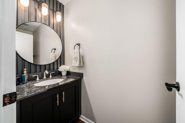 bathroom featuring vanity