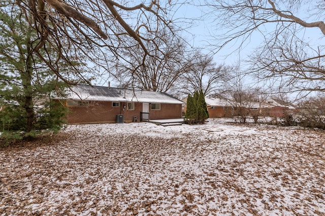 view of snowy yard