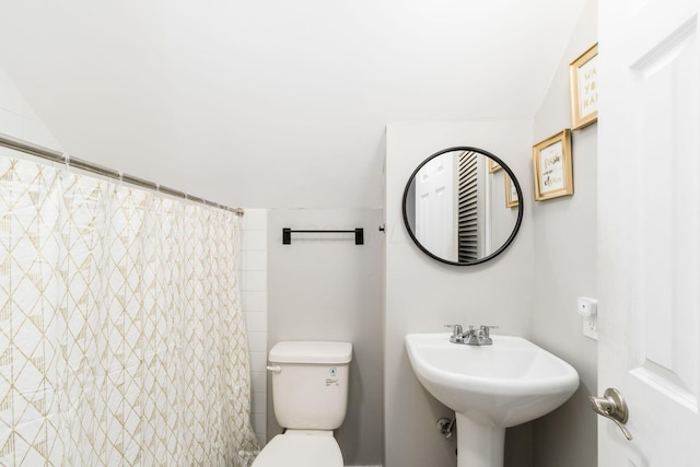 bathroom featuring toilet and sink