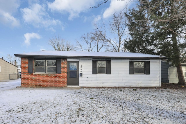 view of ranch-style home