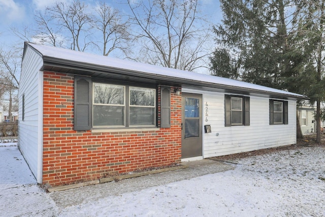 view of ranch-style home