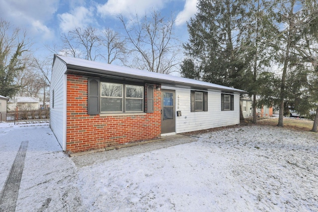 view of front of home