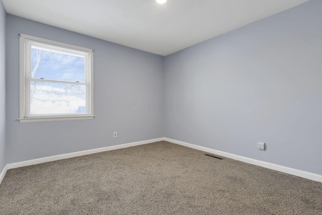 view of carpeted empty room