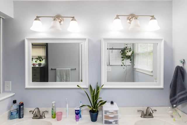 bathroom with vanity