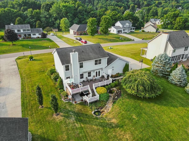 birds eye view of property