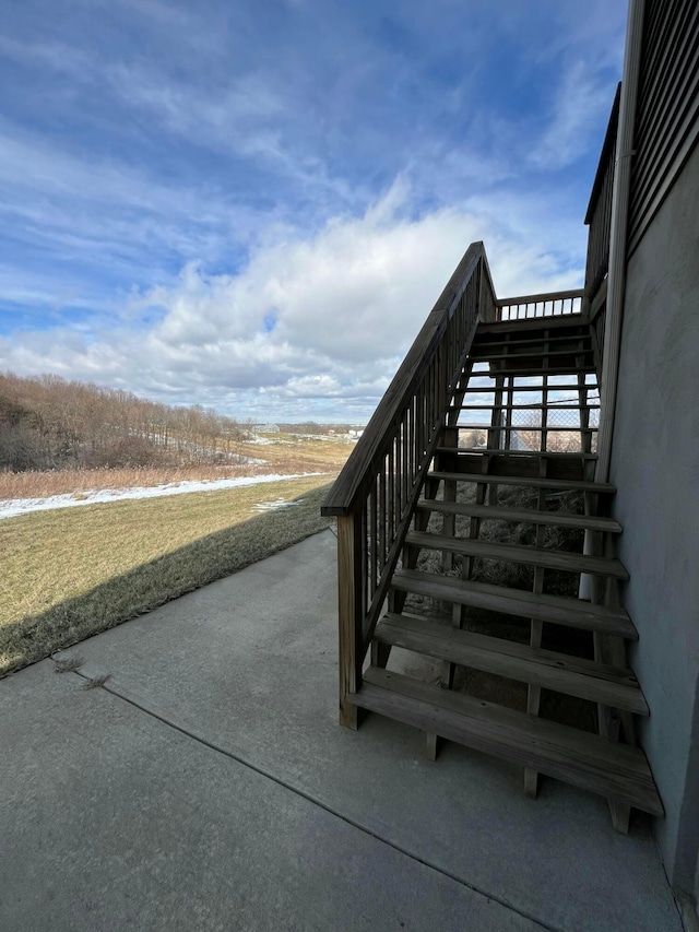 view of community with stairway