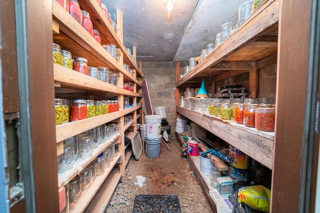 view of storage room