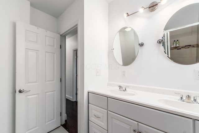 bathroom featuring vanity