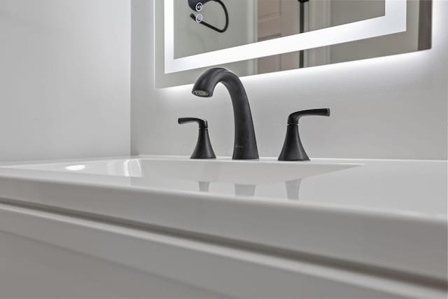 interior details featuring sink