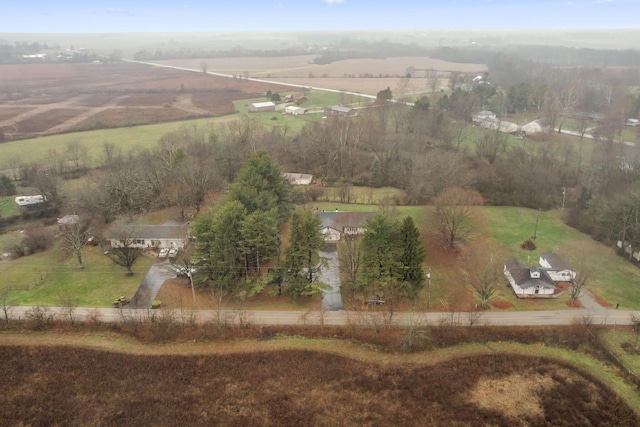 drone / aerial view featuring a rural view