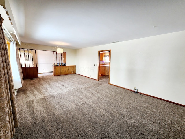 view of carpeted empty room