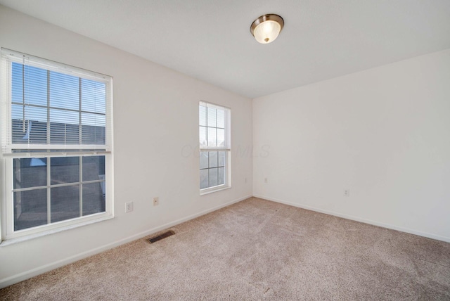 view of carpeted empty room