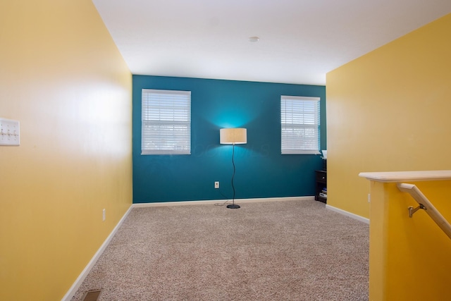 view of carpeted empty room