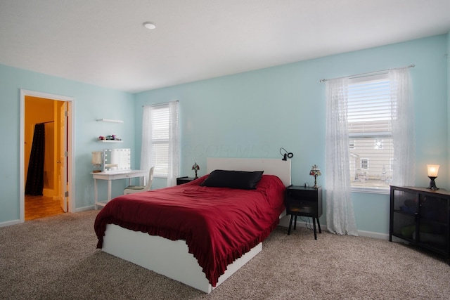 bedroom featuring carpet floors