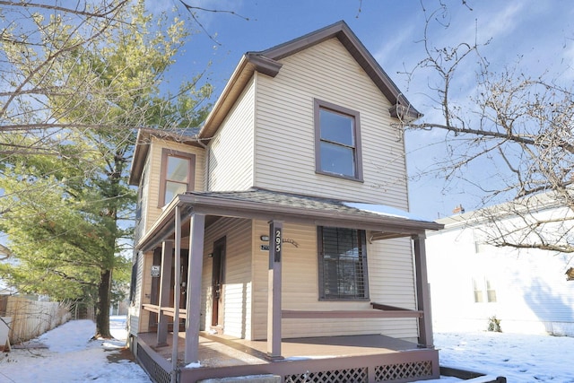 view of front facade with a porch