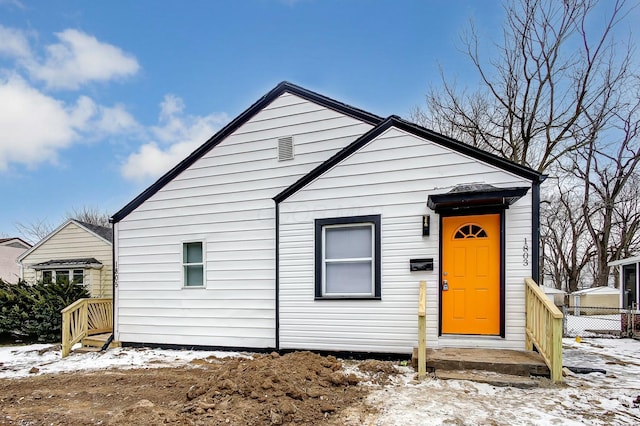 view of front of home