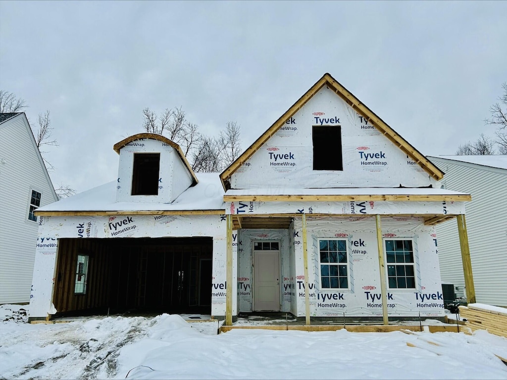 property under construction featuring a garage