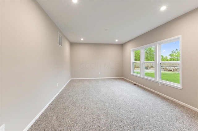 1221 Heathgate Way, Fairborn, OH 45324 - carpeted spare room featuring baseboards and recessed lighting