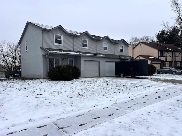 front of property featuring a garage